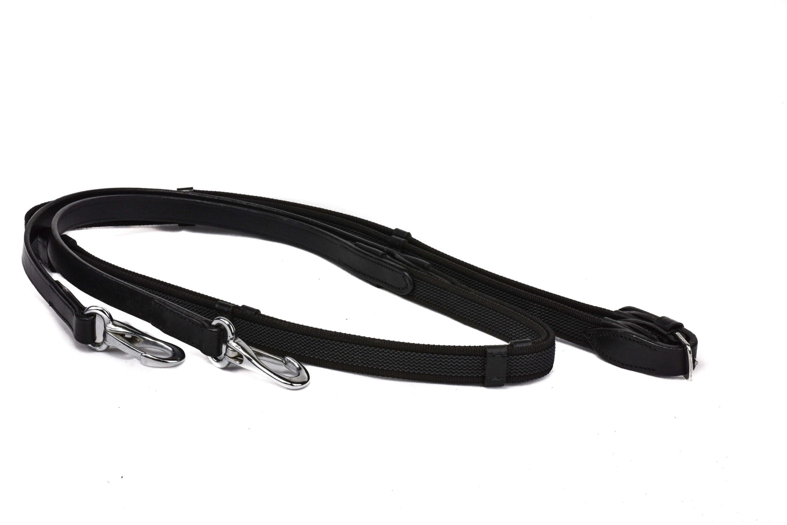 Teugel met clips- geweven antislip