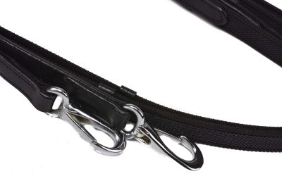 Teugel met clips- geweven antislip