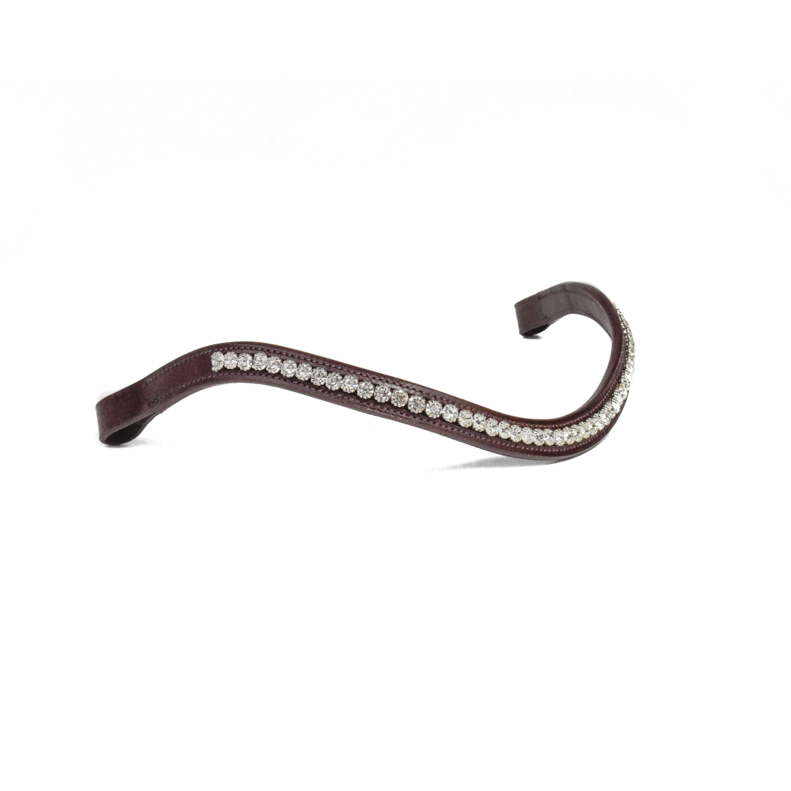 Frontriem met witte steentjes