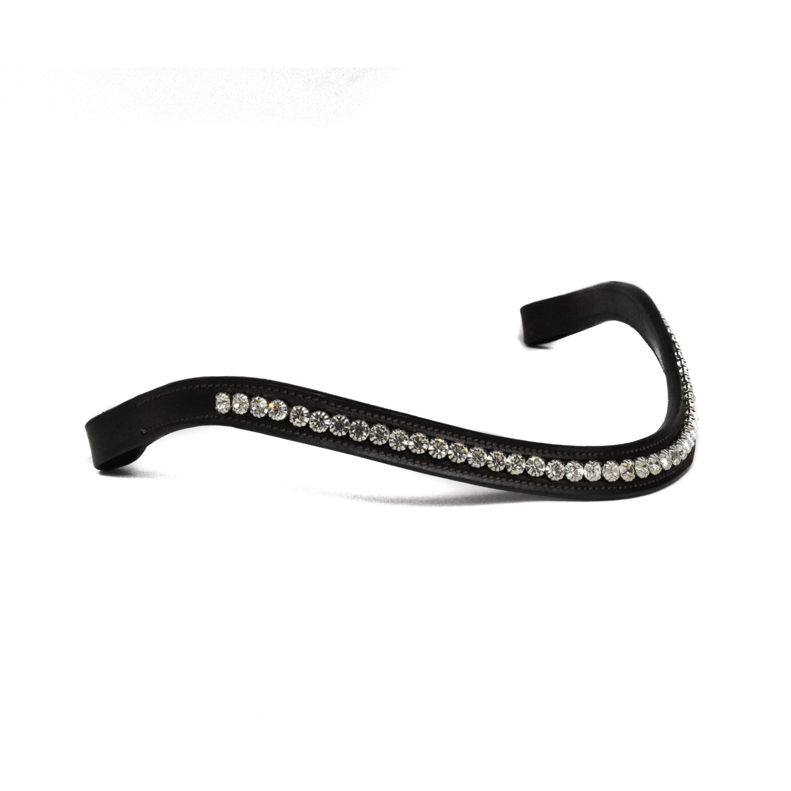 Frontriem met witte steentjes