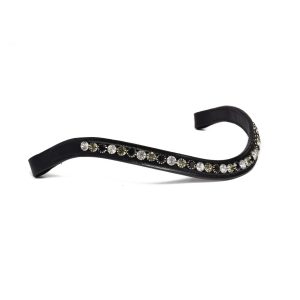 Browband with Black and White Stones