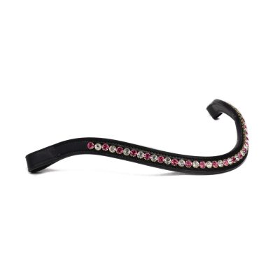 Front Strap Pink and White Stones